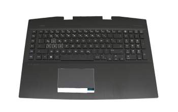 Keyboard incl. topcase DE (german) black/black with backlight original suitable for HP Omen 17-cb1000