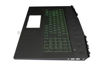 Keyboard incl. topcase DE (german) black/black with backlight original suitable for HP Pavilion Gaming 17-cd2000