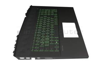 Keyboard incl. topcase DE (german) black/black with backlight original suitable for HP Pavilion Gaming 17-cd2000
