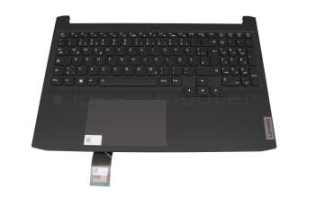 Keyboard incl. topcase DE (german) black/black with backlight original suitable for Lenovo IdeaPad Gaming 3-15IHU6 (82K1)