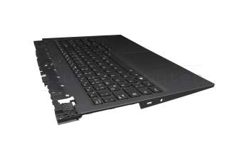 Keyboard incl. topcase DE (german) black/black with backlight original suitable for Lenovo Legion 5-15ACH6H (82JU)