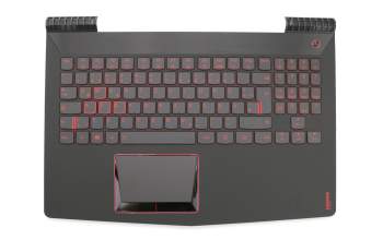 Keyboard incl. topcase DE (german) black/black with backlight original suitable for Lenovo Legion Y520-15IKBN (80WK)