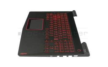 Keyboard incl. topcase DE (german) black/black with backlight original suitable for Lenovo Legion Y520-15IKBN (80YY)