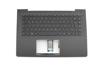 Keyboard incl. topcase DE (german) black/black with backlight original suitable for Lenovo S41-35 (80JW)