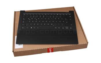 Keyboard incl. topcase DE (german) black/black with backlight original suitable for Lenovo Yoga 9-14ITL5 (82BG)