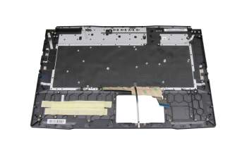 Keyboard incl. topcase DE (german) black/black with backlight original suitable for MSI GF76 Katana 11UE/11UEK (MS-17L1)