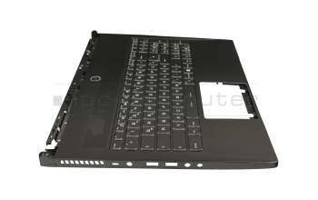 Keyboard incl. topcase DE (german) black/black with backlight original suitable for MSI GS60 6QC/6QD (MS-16H8)