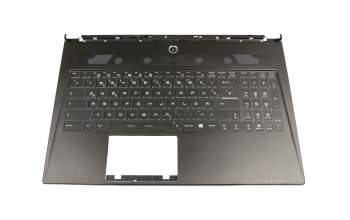 Keyboard incl. topcase DE (german) black/black with backlight original suitable for MSI GS60 6QE (MS-16H7)
