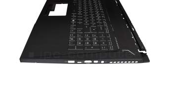 Keyboard incl. topcase DE (german) black/black with backlight original suitable for MSI GS73 Stealth 8RE (MS-17B5)