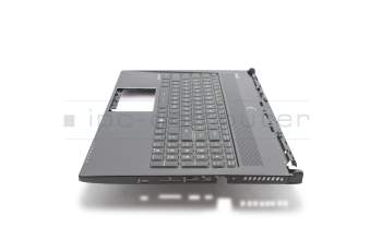 Keyboard incl. topcase DE (german) black/black with backlight original suitable for MSI WS60 2OJ/20JU (MS-16H3)