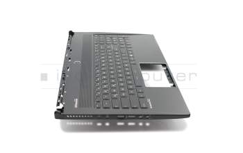Keyboard incl. topcase DE (german) black/black with backlight original suitable for MSI WS60 2OJ/20JU (MS-16H3)