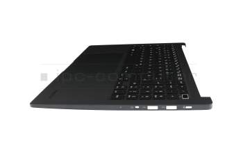 Keyboard incl. topcase DE (german) black/black with backlight original suitable for Medion S10 X31M (S16431)