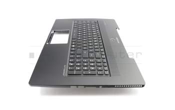 Keyboard incl. topcase DE (german) black/black with backlight original suitable for Schenker XMG C703 (MS-1771)