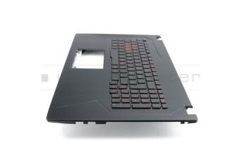 Keyboard incl. topcase DE (german) black/black with backlight red original suitable for Asus TUF FX753VD