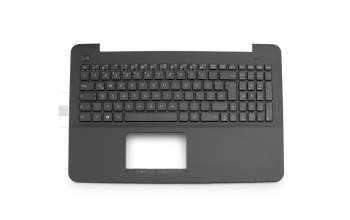Keyboard incl. topcase DE (german) black/black with honeycomb pattern original suitable for Asus K555LJ