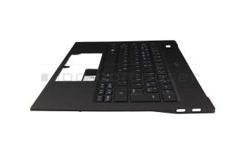 Keyboard incl. topcase DE (german) black/blue/black with backlight original suitable for Acer Swift 7 (SF714-52T)