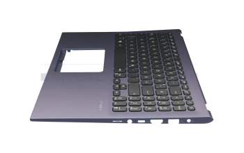 Keyboard incl. topcase DE (german) black/blue original suitable for Asus VivoBook 15 R564DA