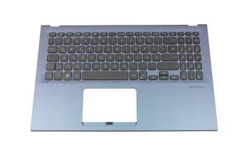 Keyboard incl. topcase DE (german) black/blue original suitable for Asus VivoBook 15 R564FA