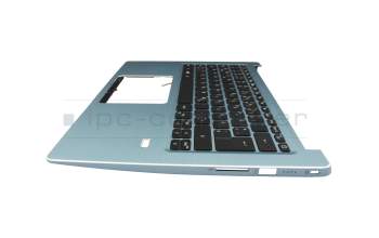 Keyboard incl. topcase DE (german) black/blue with backlight original suitable for Acer Swift 3 (SF314-41G)