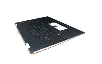 Keyboard incl. topcase DE (german) black/blue with backlight original suitable for HP Spectre x360 15-df1000