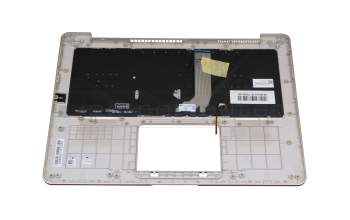 Keyboard incl. topcase DE (german) black/champagne with backlight original suitable for Asus VivoBook 14 A411U