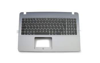 Keyboard incl. topcase DE (german) black/grey including ODD bracket original suitable for Asus VivoBook F540LA