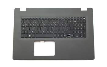 Keyboard incl. topcase DE (german) black/grey original suitable for Acer Aspire E5-722