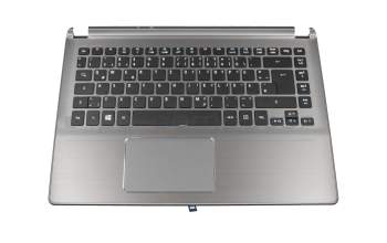 Keyboard incl. topcase DE (german) black/grey original suitable for Acer Aspire V5-473