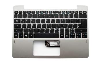 Keyboard incl. topcase DE (german) black/grey original suitable for Acer Switch 10 V Pro (SW5-014P)