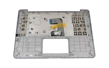 Keyboard incl. topcase DE (german) black/grey original suitable for Asus E406MA