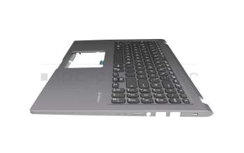 Keyboard incl. topcase DE (german) black/grey original suitable for Asus F1500EA