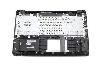 Keyboard incl. topcase DE (german) black/grey original suitable for Asus F756UX