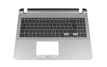 Keyboard incl. topcase DE (german) black/grey original suitable for Asus VivoBook 15 F507UF