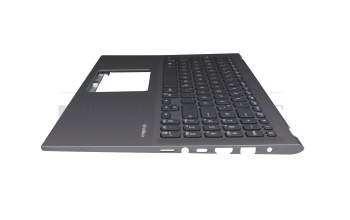 Keyboard incl. topcase DE (german) black/grey original suitable for Asus VivoBook 15 X512FB