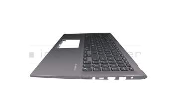 Keyboard incl. topcase DE (german) black/grey original suitable for Asus VivoBook 15 X512FJ