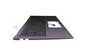 Keyboard incl. topcase DE (german) black/grey original suitable for Asus VivoBook 15 X512FL