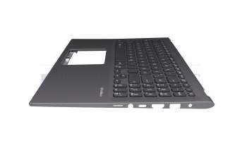 Keyboard incl. topcase DE (german) black/grey original suitable for Asus VivoBook F512DA