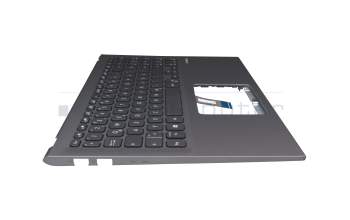 Keyboard incl. topcase DE (german) black/grey original suitable for Asus VivoBook F512DK