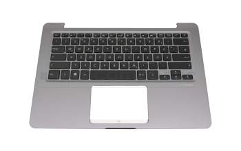 Keyboard incl. topcase DE (german) black/grey original suitable for Asus VivoBook S14 S406UA