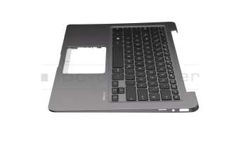 Keyboard incl. topcase DE (german) black/grey original suitable for Asus X406UA