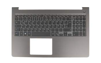 Keyboard incl. topcase DE (german) black/grey original suitable for Dell Vostro 15 (5568)