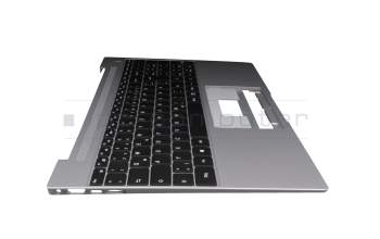 Keyboard incl. topcase DE (german) black/grey original suitable for Emdoor NS15ARR
