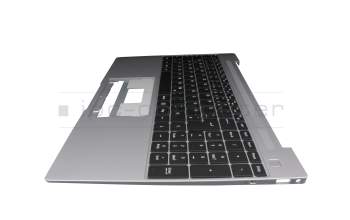 Keyboard incl. topcase DE (german) black/grey original suitable for Emdoor NS15ARR