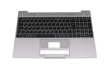 Keyboard incl. topcase DE (german) black/grey original suitable for Emdoor NS15IC