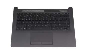 Keyboard incl. topcase DE (german) black/grey original suitable for HP 240 G7