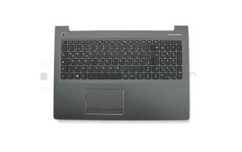 Keyboard incl. topcase DE (german) black/grey original suitable for Lenovo IdeaPad 510-15IKB (80SV)