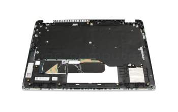 Keyboard incl. topcase DE (german) black/grey original suitable for Lenovo IdeaPad Flex 5-14IAU7 (82R7/82TA)