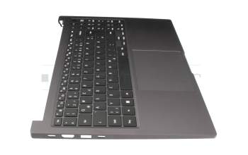 Keyboard incl. topcase DE (german) black/grey original suitable for Samsung Galaxy Book2 15 (NP750XED)
