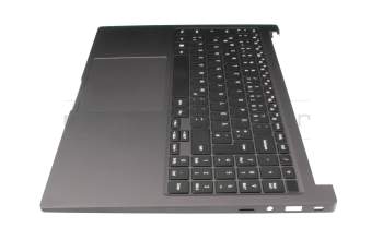 Keyboard incl. topcase DE (german) black/grey original suitable for Samsung Galaxy Book2 15 (NP750XED)