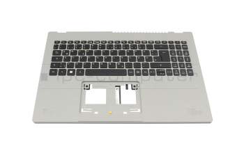 Keyboard incl. topcase DE (german) black/grey with backlight original suitable for Acer Aspire Vero 15 (AV15-52)